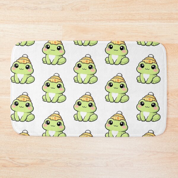 Item preview, Kawaii Frog with Beanie – Cute Cozy Frog Illustration designed and sold by CozyCritterShop.