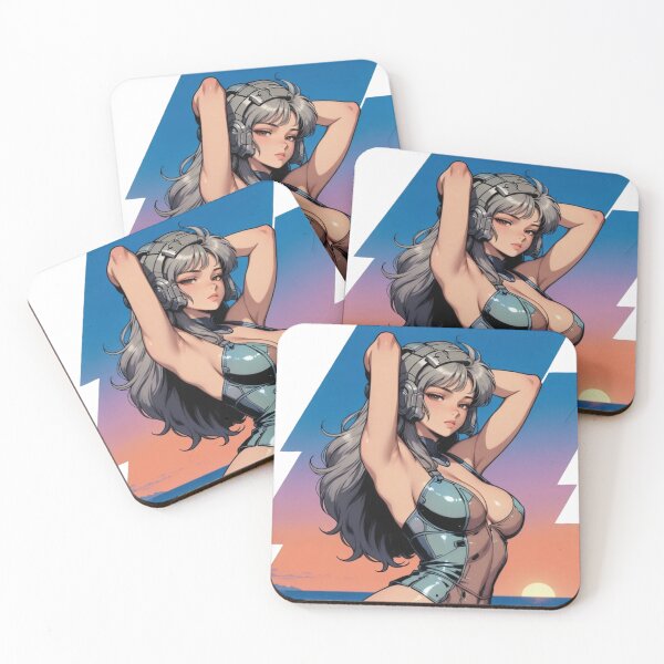 Item preview, Android Cyberpunk Aesthetic Retro Beach designed and sold by JonelleTshirts.