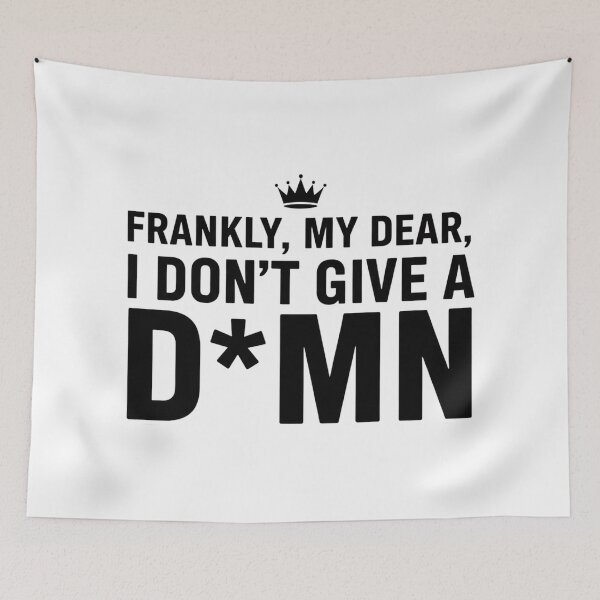 Item preview, Frankly My Dear I Don’t Give a Damn – Bold Sarcastic Quote Typography designed and sold by inaveed.