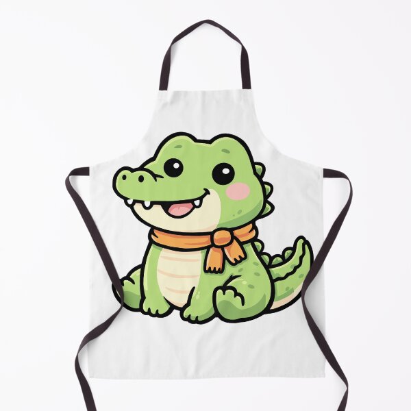 Item preview, Kawaii Baby Crocodile – Cute Cozy Animal Illustration designed and sold by CozyCritterShop.
