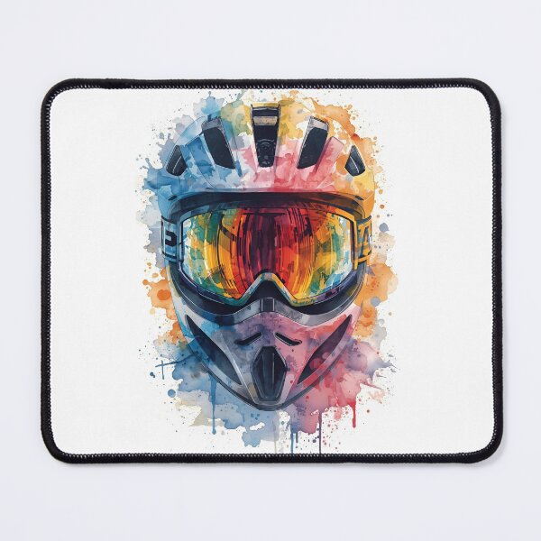 Item preview, MTB Rider Helmet – Watercolour Extreme Sports Art designed and sold by EnviousPrints.