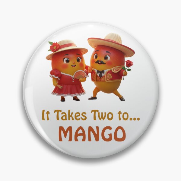 Item preview,  It Takes Two To Mango - Funny Fruit Dance Pun designed and sold by Anyshca.