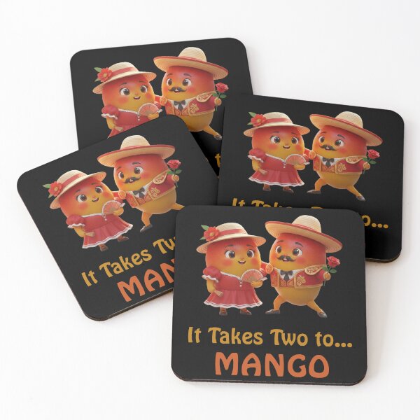 Item preview,  It Takes Two To Mango - Funny Fruit Dance Pun designed and sold by Anyshca.