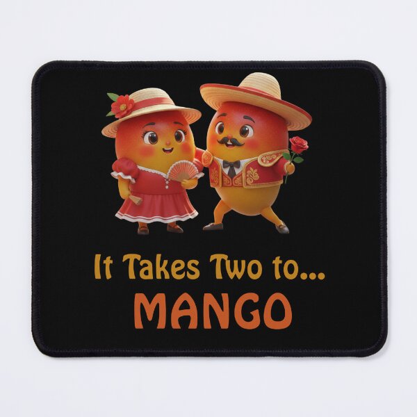 Item preview, It Takes Two To Mango - Funny Fruit Dance Pun designed and sold by Anyshca.
