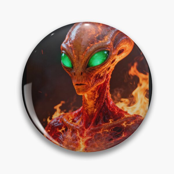 Item preview, Alien comes out of fire version 2 designed and sold by TerenceLacey.
