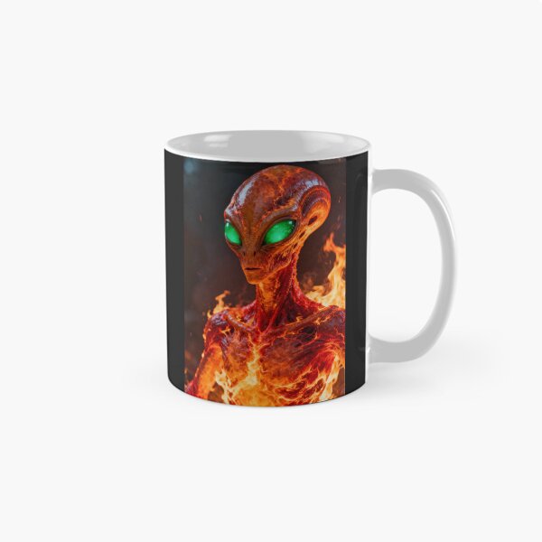 Item preview, Alien comes out of fire version 2 designed and sold by TerenceLacey.