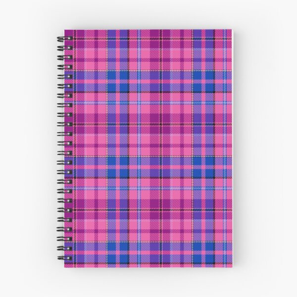 Item preview, Blue and Purple Tartan Plaid On Pink Background  designed and sold by PatternTitan.