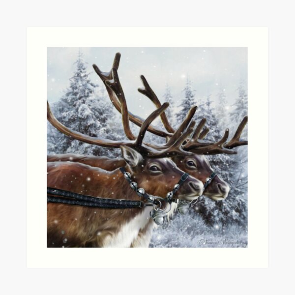 The Christmas Ride Art Print