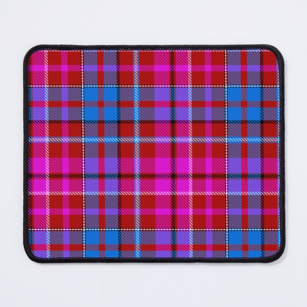 Item preview, Blue and Purple Tartan Plaid On Red Background designed and sold by PatternTitan.