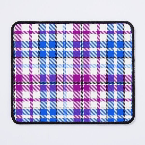 Item preview, Blue and Purple Tartan Plaid On White Background designed and sold by PatternTitan.