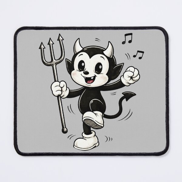 Item preview, Cute Dancing Devil – Vintage Cartoon Rubber Pants Illustration designed and sold by ExpertEsche.