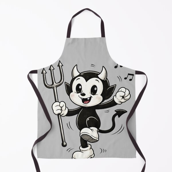 Item preview, Cute Dancing Devil – Vintage Cartoon Rubber Pants Illustration designed and sold by ExpertEsche.
