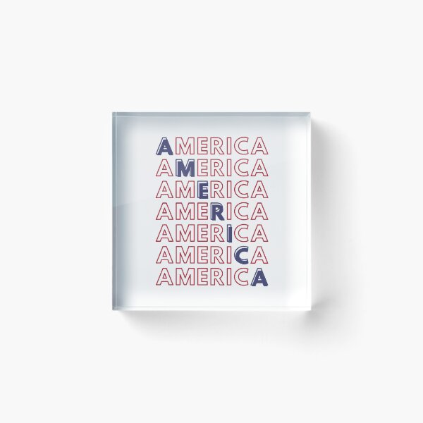 Artikelvorschau, Amerika, Amerika, Amerika – Patriotisches Typografie-Textdesign entworfen und verkauft von DesignsVault.