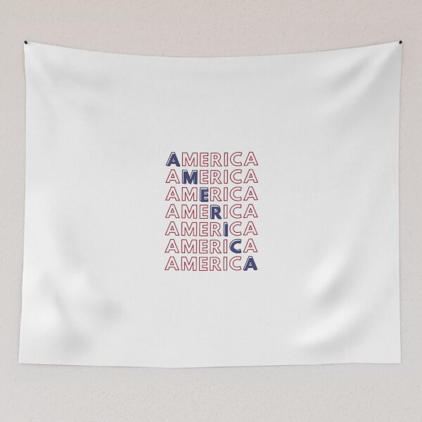 Artikelvorschau, Amerika, Amerika, Amerika – Patriotisches Typografie-Textdesign entworfen und verkauft von DesignsVault.