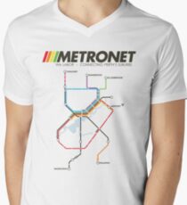 RETRO METRONET: 2013's plan Men's V-Neck T-Shirt