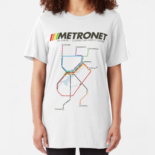 RETRO METRONET: 2013's plan Slim Fit T-Shirt