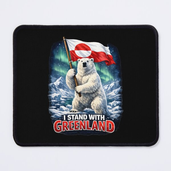 Item preview, I STAND WITH GREENLAND designed and sold by ProgressiveMob.