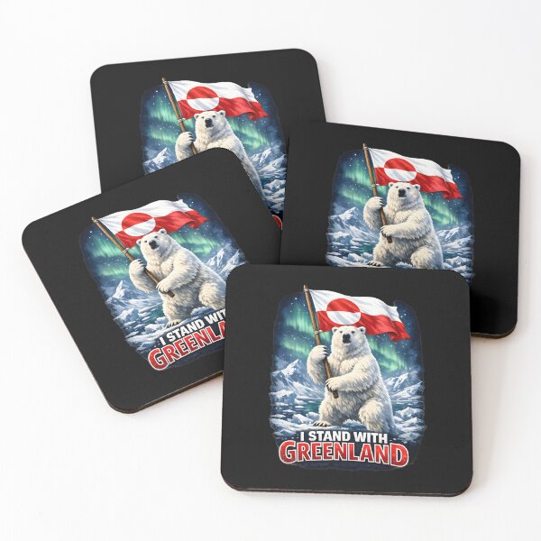 Item preview, I STAND WITH GREENLAND designed and sold by ProgressiveMob.