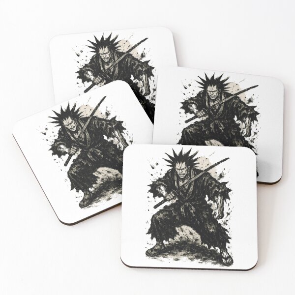 Artikelvorschau, Kenpachi Zaraki Black Ink Brutal Anime Art entworfen und verkauft von AnimeShin.