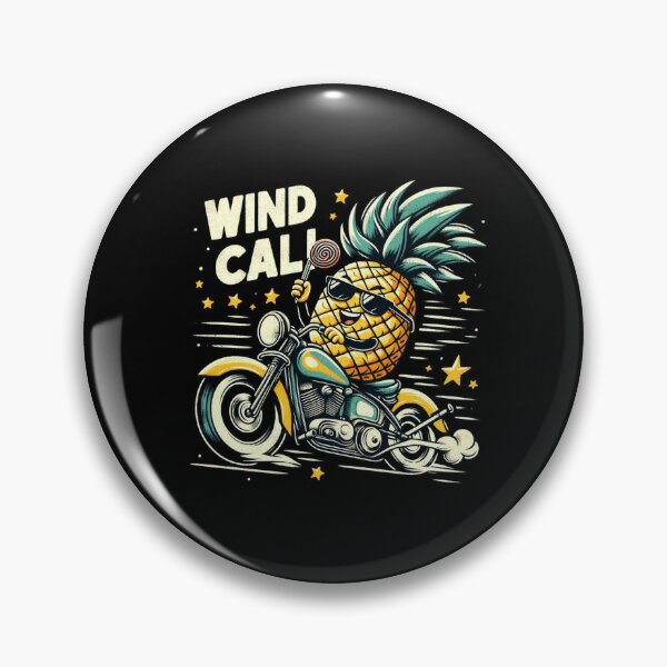 Item preview, Wind Call Pineapple: Retro Vintage Motorcycle Tropical Biker designed and sold by Zoo-Moo.