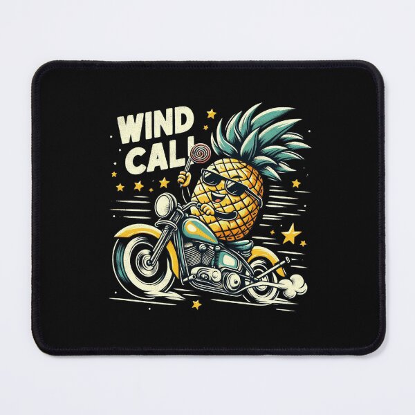 Item preview, Wind Call Pineapple: Retro Vintage Motorcycle Tropical Biker designed and sold by Zoo-Moo.