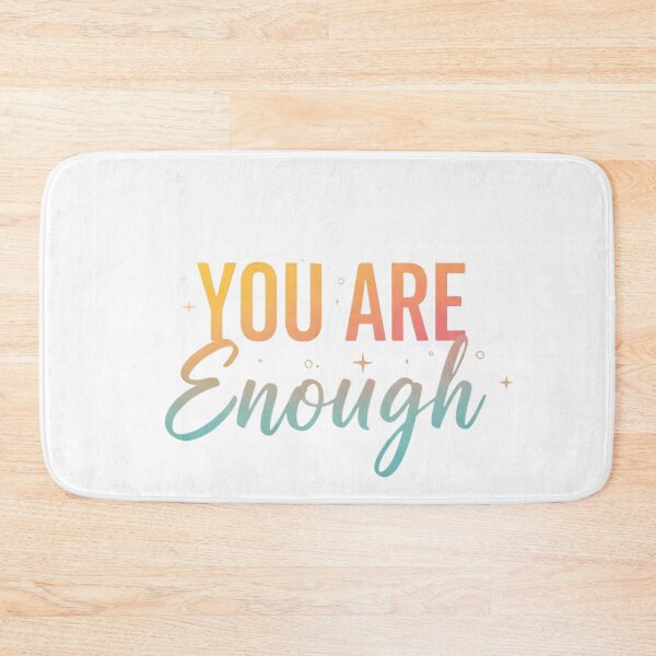 Item preview, You Are Enough Vibrant Gradient Motivational Quote Art designed and sold by VibranPalette.