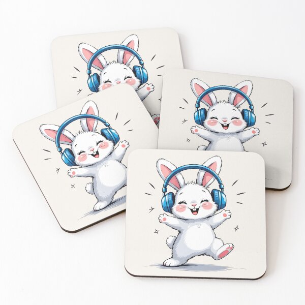 Item preview, Dancing rabbit designed and sold by PrintLabStudio.