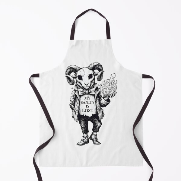 Item preview, My Sanity Is Lost Ram Occult Illustration designed and sold by Senkov.
