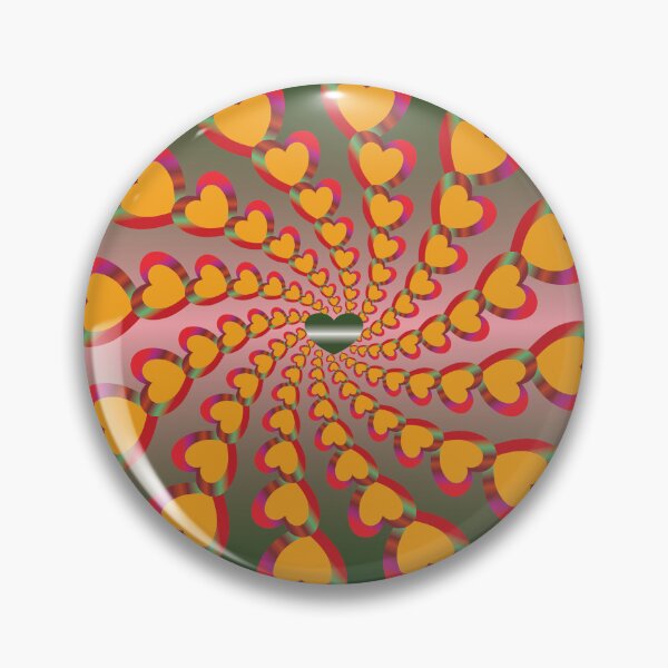 Item preview, Harmonic Hearts in Emerald Forest designed and sold by OIL Pattern Design .