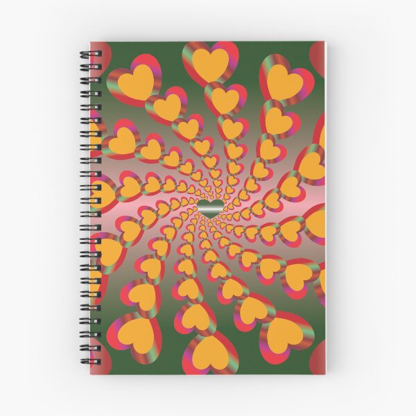 Item preview, Harmonic Hearts in Emerald Forest designed and sold by OIL Pattern Design .