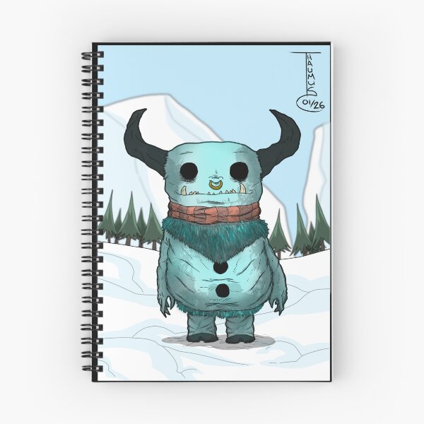Item preview, Frosty the Minotaur Print designed and sold by kangarookid.