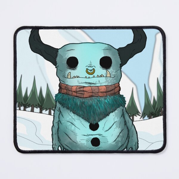 Item preview, Frosty the Minotaur Print designed and sold by kangarookid.