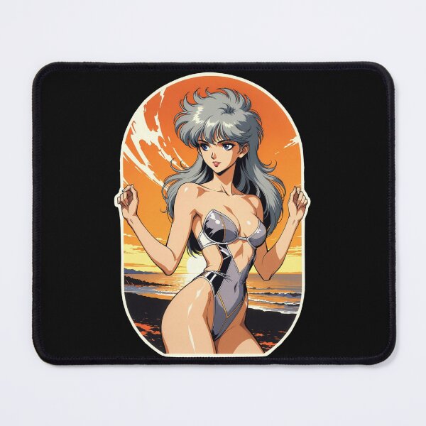 Item preview, Retro Anime Girl Sunset on the Beach designed and sold by JonelleTshirts.