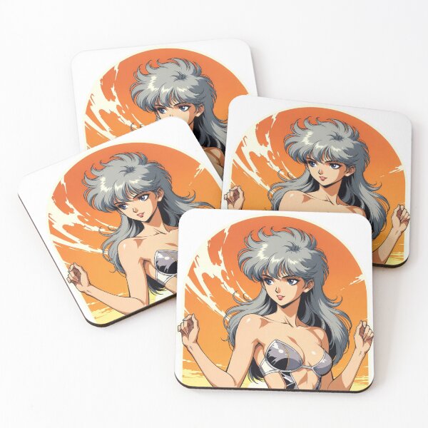 Item preview, Retro Anime Girl Sunset on the Beach designed and sold by JonelleTshirts.