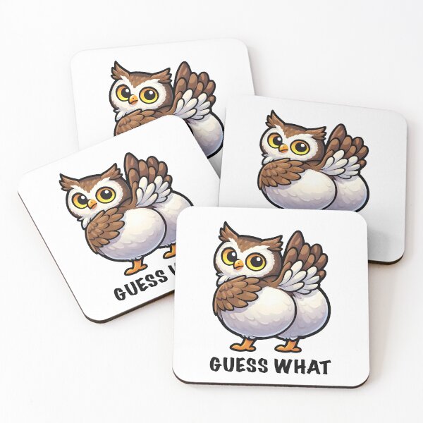 Item preview, Guess Whoo Owl – Cute Funny Owl Pun Illustration designed and sold by Senkov.