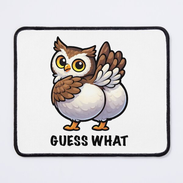 Item preview, Guess Whoo Owl – Cute Funny Owl Pun Illustration designed and sold by Senkov.
