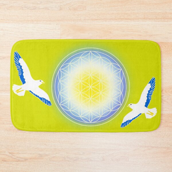 Item preview, Totem Seagulls & Flower of Life – Light, Harmony and Inner Freedom designed and sold by Herami.