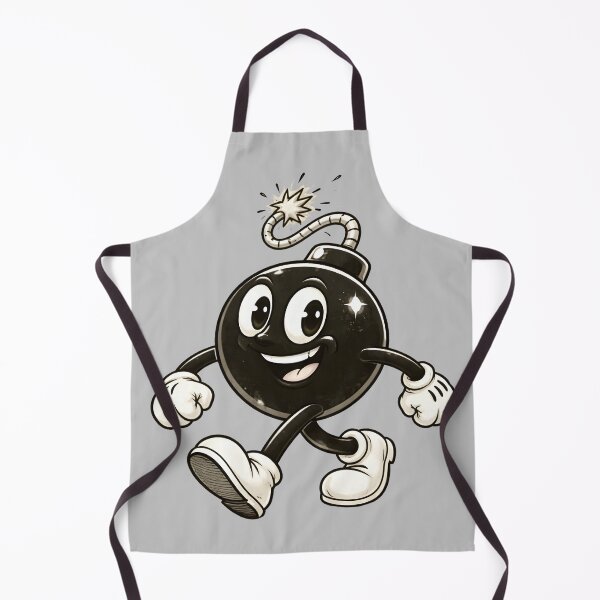 Item preview, Happy Walking Bomb – Vintage Rubber Pants Cartoon Illustration designed and sold by ExpertEsche.