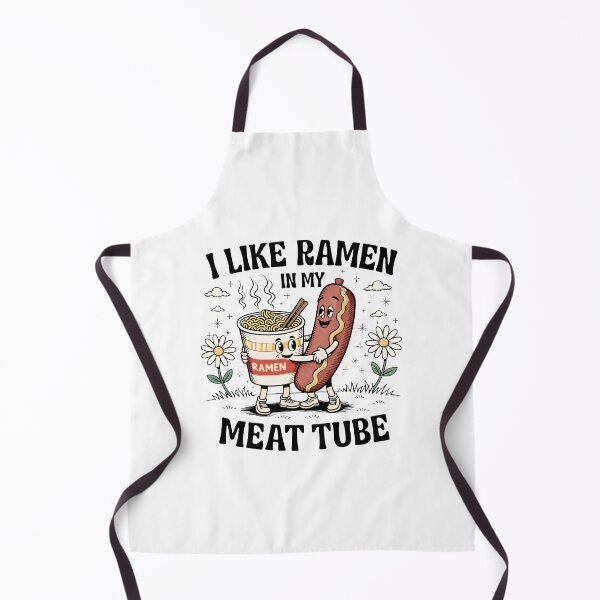 Item preview, I Like Ramen in My Meat Tube Funny Food Illustration designed and sold by Senkov.