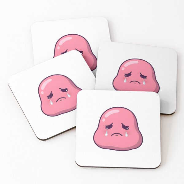 Item preview, Emotionally Drained Blob – Sad Mood Cute Sticker designed and sold by StickerNexa.