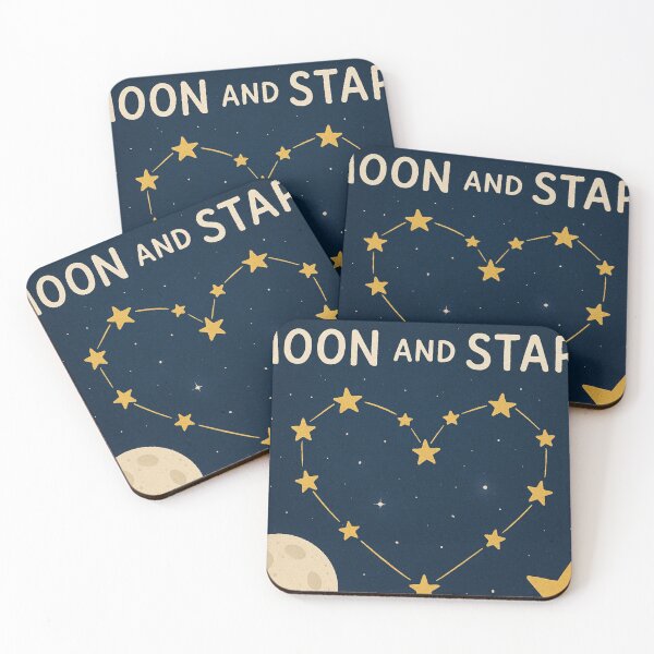 Item preview, You're My Moon and Stars Romantic Quote Constellation Heart designed and sold by Lyvion design.