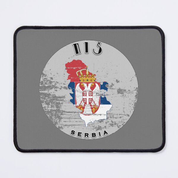Item preview, Niš Serbia Flag Worn  designed and sold by World Designs.