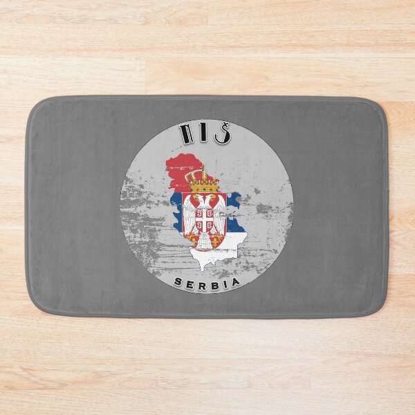 Item preview, Niš Serbia Flag Worn  designed and sold by World Designs.