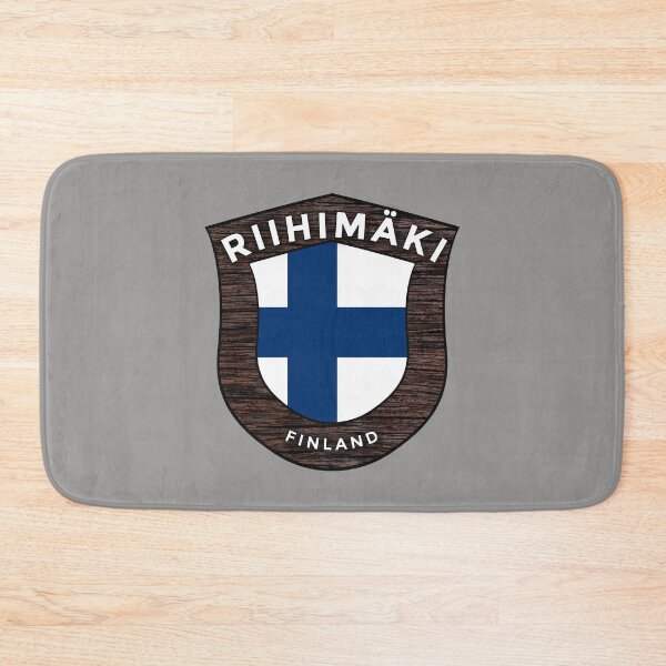 Item preview, Riihimäki Finland Emblem Flag designed and sold by World Designs.