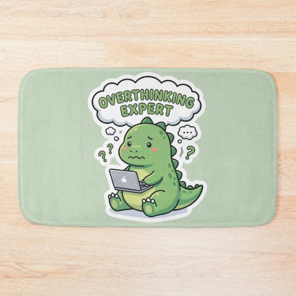 Item preview, Overthinking Expert – Cute Dinosaur designed and sold by Born to Flow.