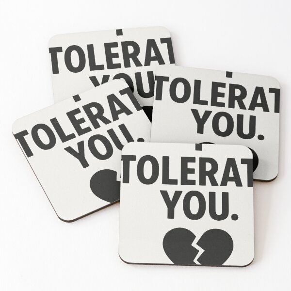 Item preview, I Tolerate You Sarcastic Humor Anti-Valentine's Day Broken Heart designed and sold by Lyvion design.