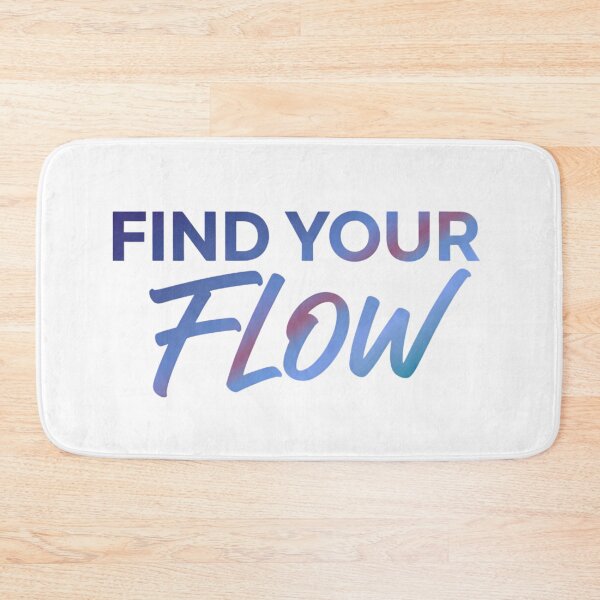 Item preview, Find Your Flow Dynamic Blue Gradient Typography designed and sold by VibranPalette.
