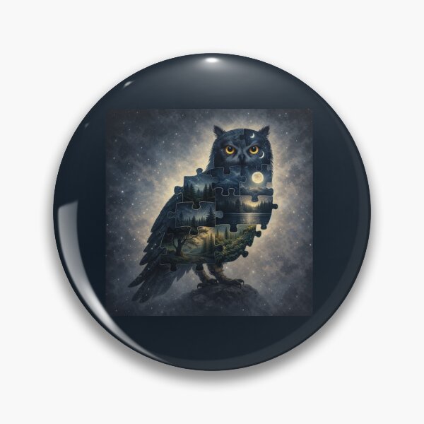 Item preview, Owl Puzzle — Night Forest Ecosystems designed and sold by GeoWild Designs.