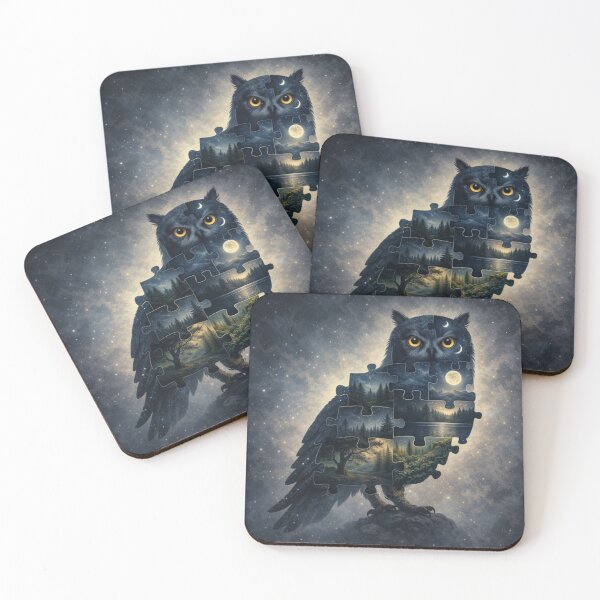Item preview, Owl Puzzle — Night Forest Ecosystems designed and sold by GeoWild Designs.