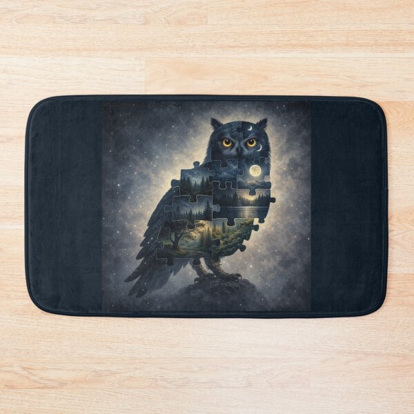 Item preview, Owl Puzzle — Night Forest Ecosystems designed and sold by GeoWild Designs.